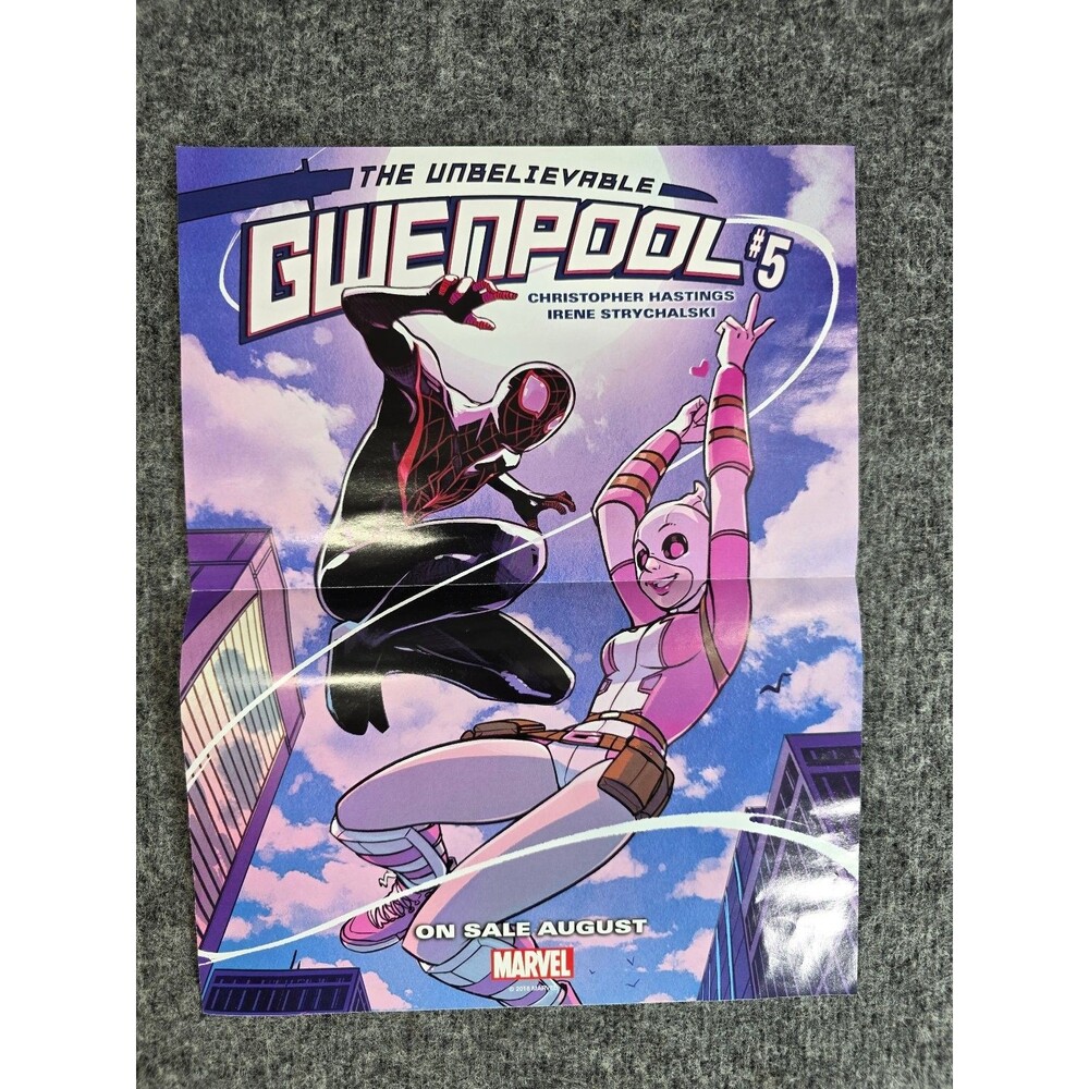 Marvel The Unbelievable Gwenpool #5 Comic Promo Poster 2016 Rare